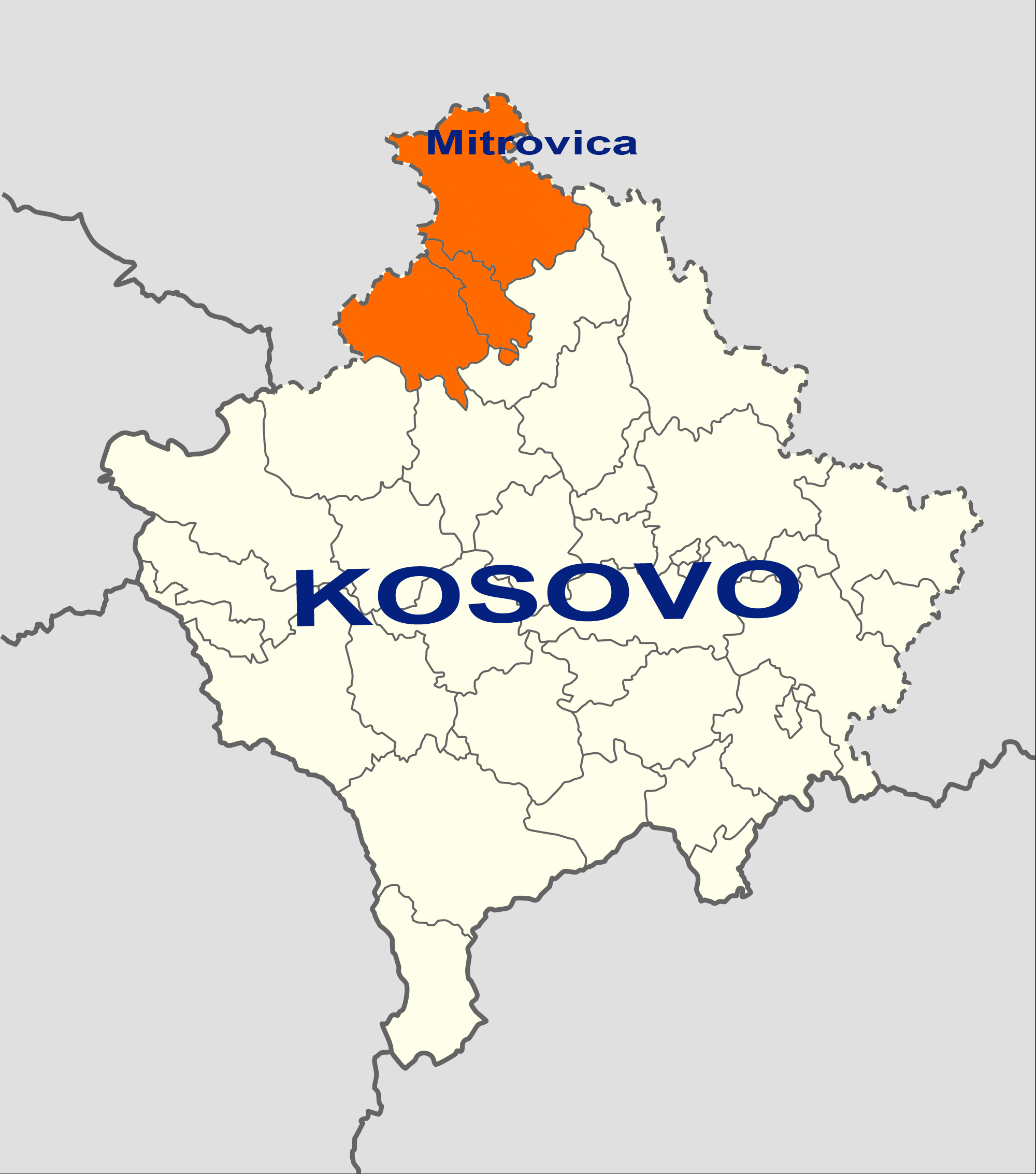 mitrovica map